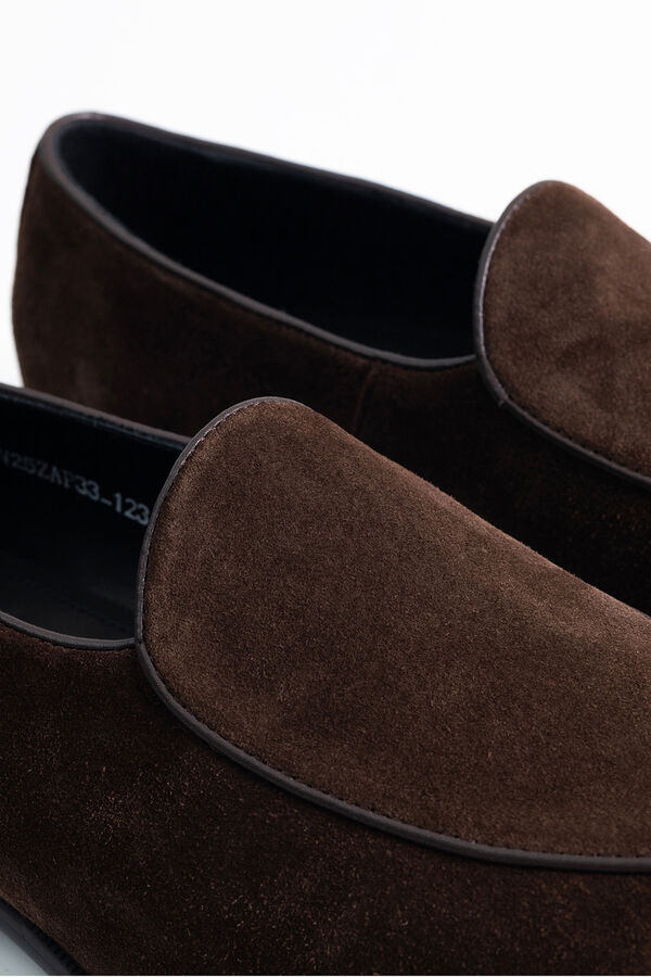 PuroEGO Mocas&iacute;n belga serraje Marr&oacute;n oscuro