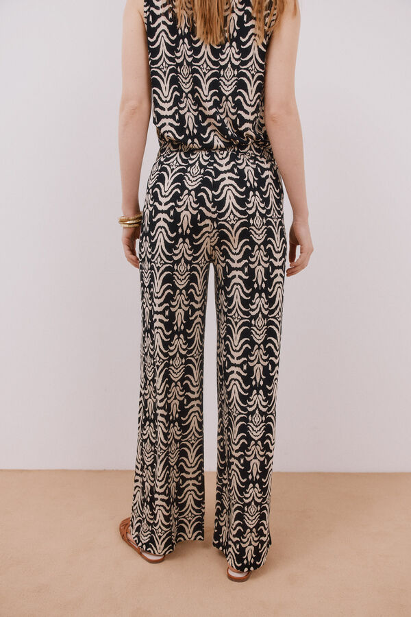 Cortefiel Pantal&oacute;n de punto estampado Estampado blanco