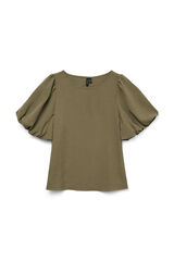 Vero Moda T-shirt manga em balão Verde