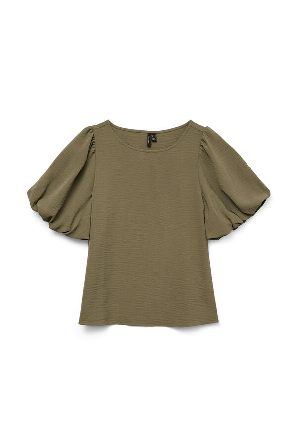 Vero Moda T-shirt manga em balão Verde