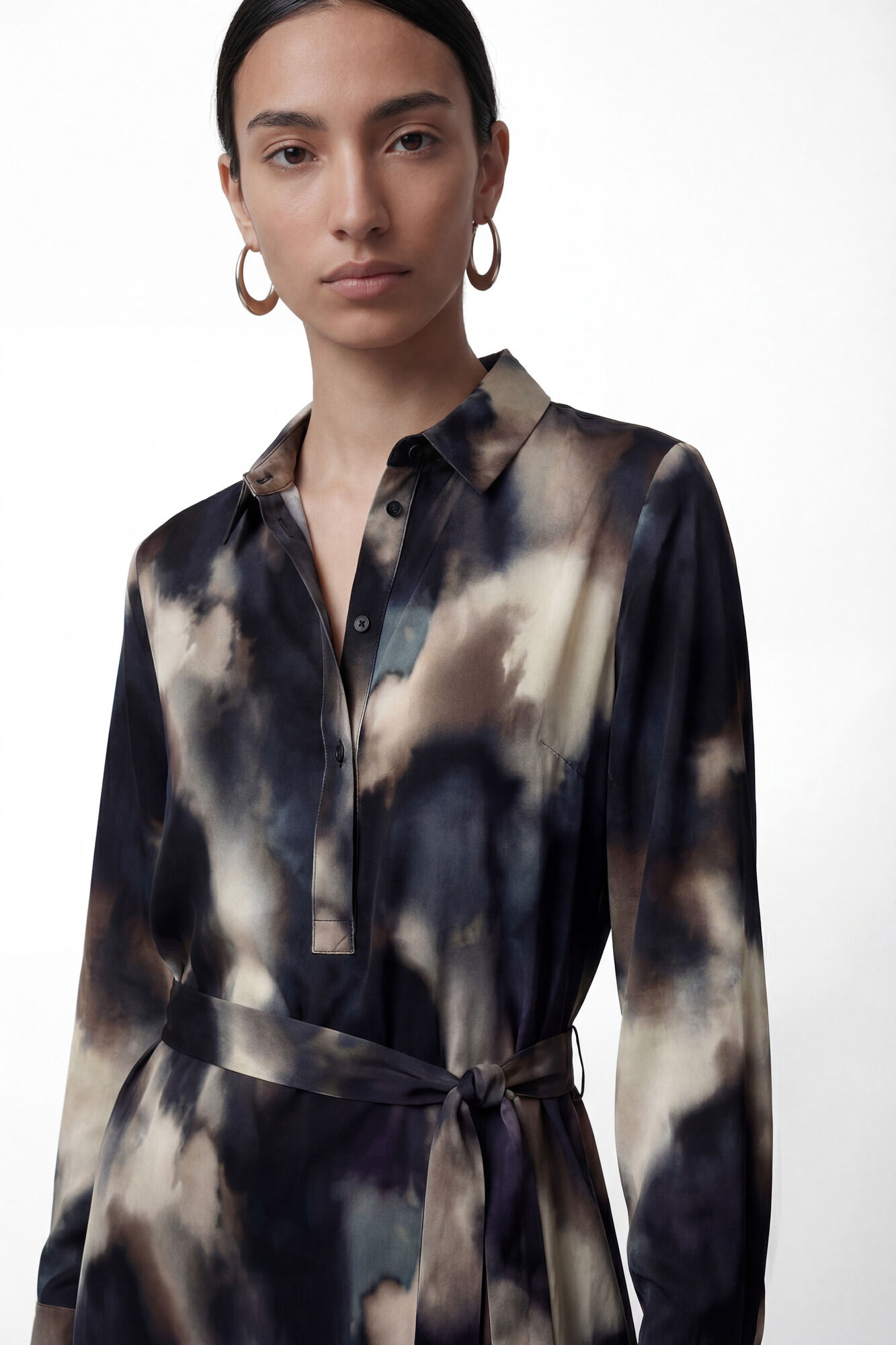 Vero Moda Vestido midi camisero