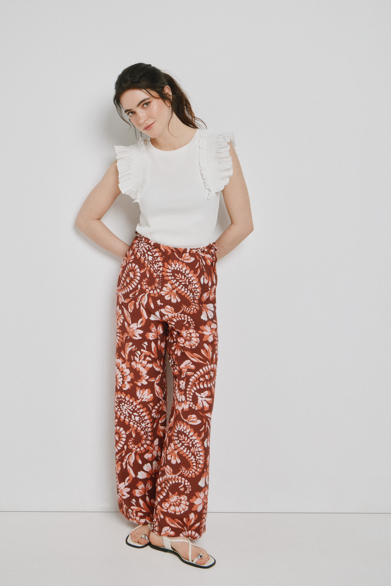 Vero Moda Cal&ccedil;a comprida estampada