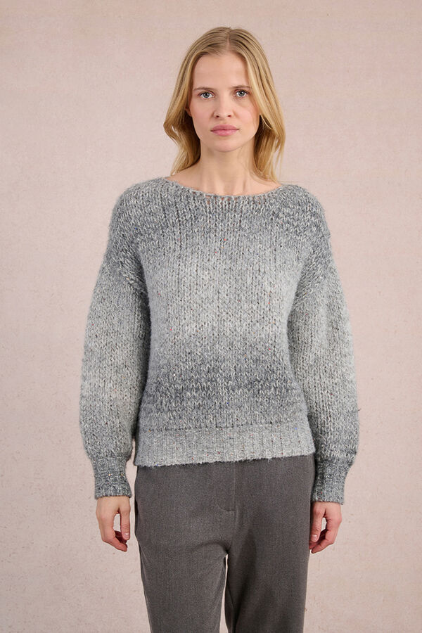 Molly Bracken Jersey de manga larga motivo tie dye Gris