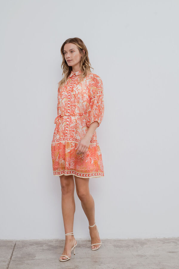 Vila Vestido curto camiseiro Cinzento