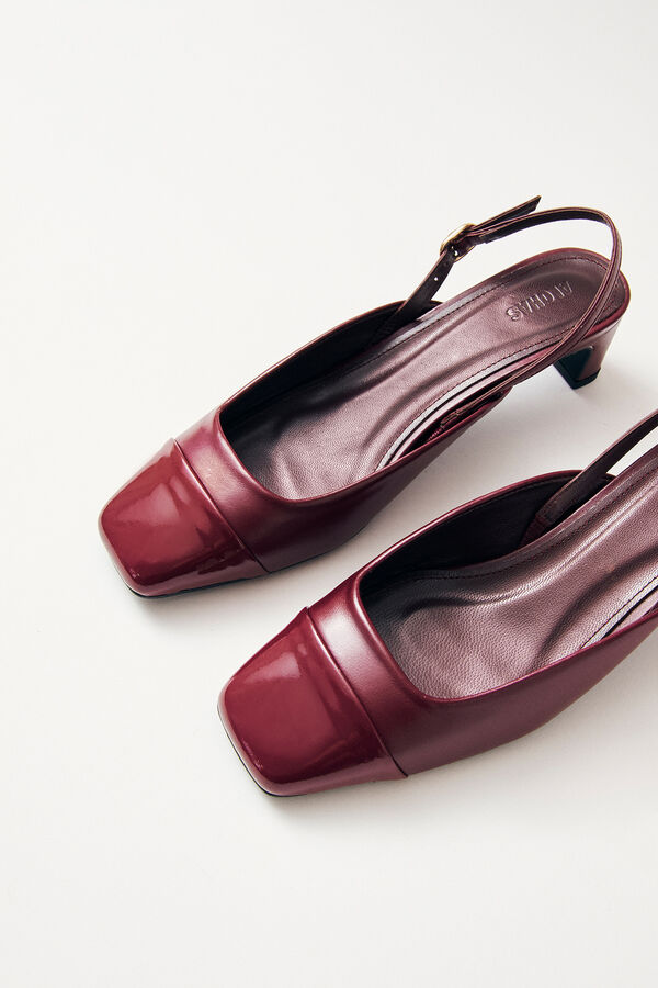 Alohas Zapatos de tac&oacute;n de piel Lindy Bliss Granate