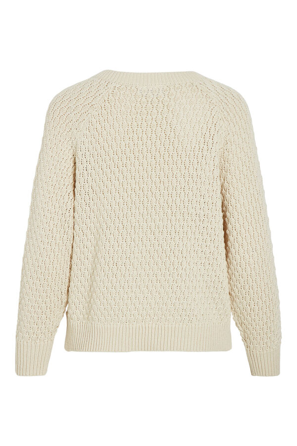 Vila Camisola de malha com bot&otilde;es Cinzento