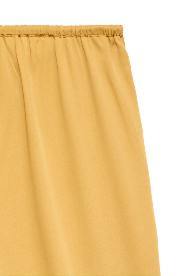 Vero Moda Pantal&oacute;n largo satinado Amarillo