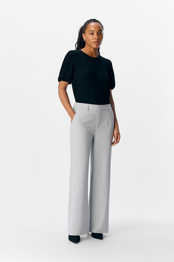 Object Camiseta manga abullonada Negro