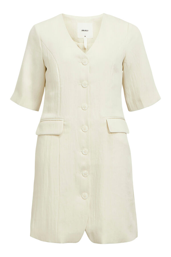 Object Vestido com corte blazer Tostado