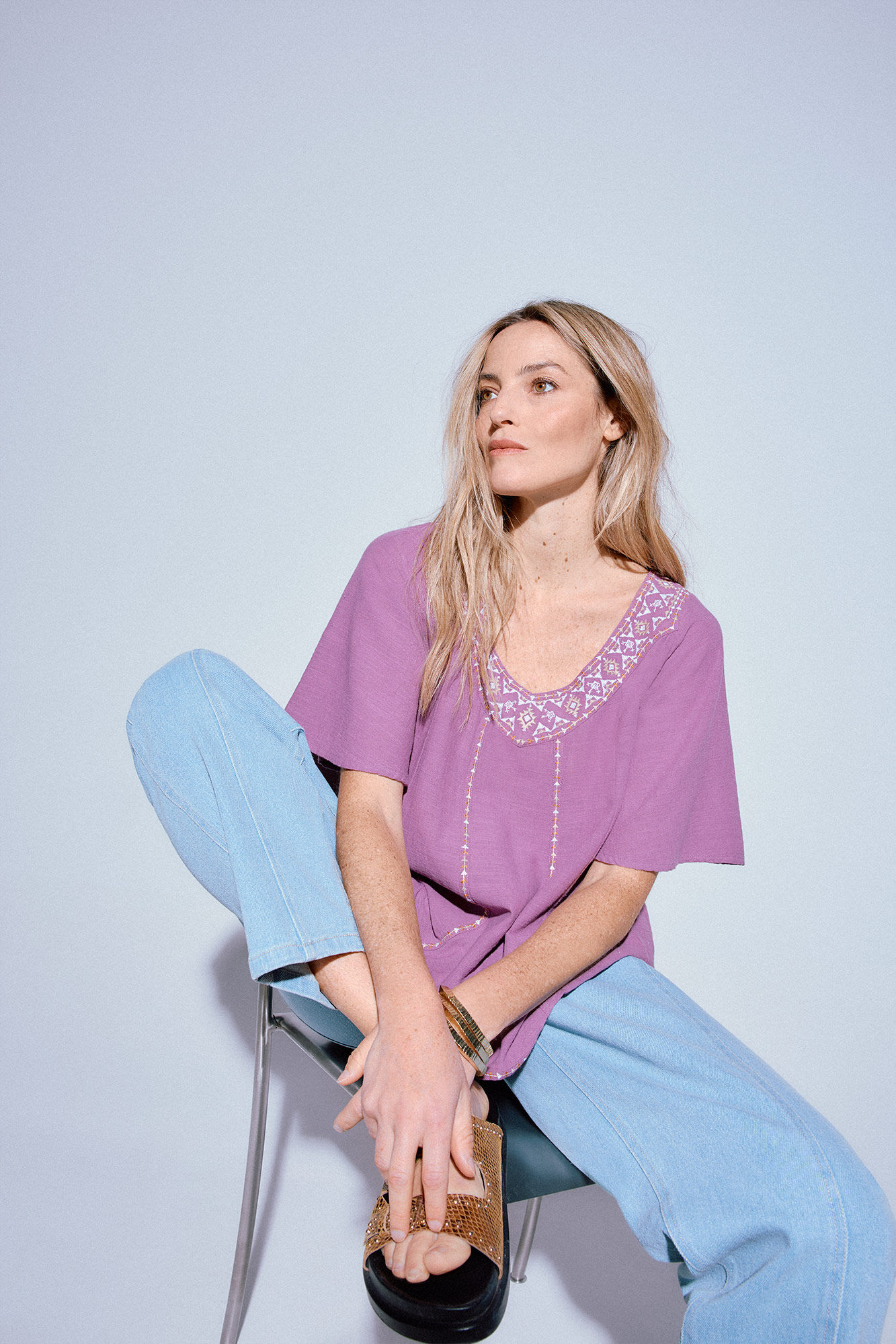 Slowlove Blusa bordada