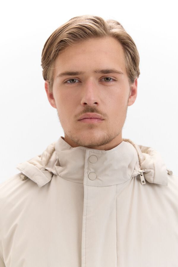 Cortefiel Capa de chuva leve Tostado