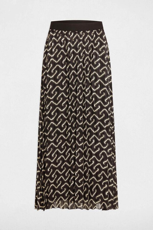 Morgan Falda larga plisada Multicolor