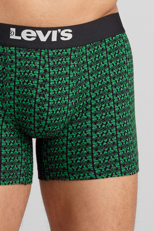 Levi's Caja de 3 calzoncillos b&oacute;xer de algod&oacute;n Levi's Verde oscuro