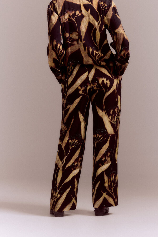 Slowlove Cal&ccedil;as compridas fluidas Impress&atilde;o