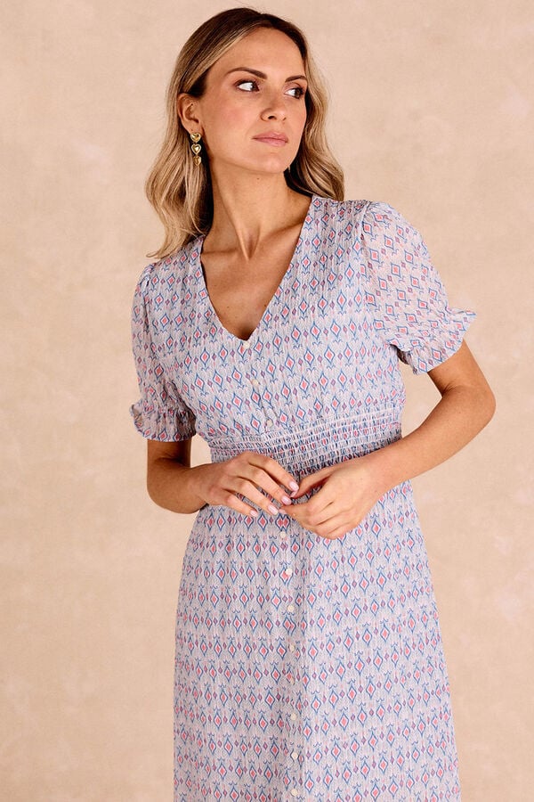 Pol&iacute;n Et Moi Vestido largo Denim Azul