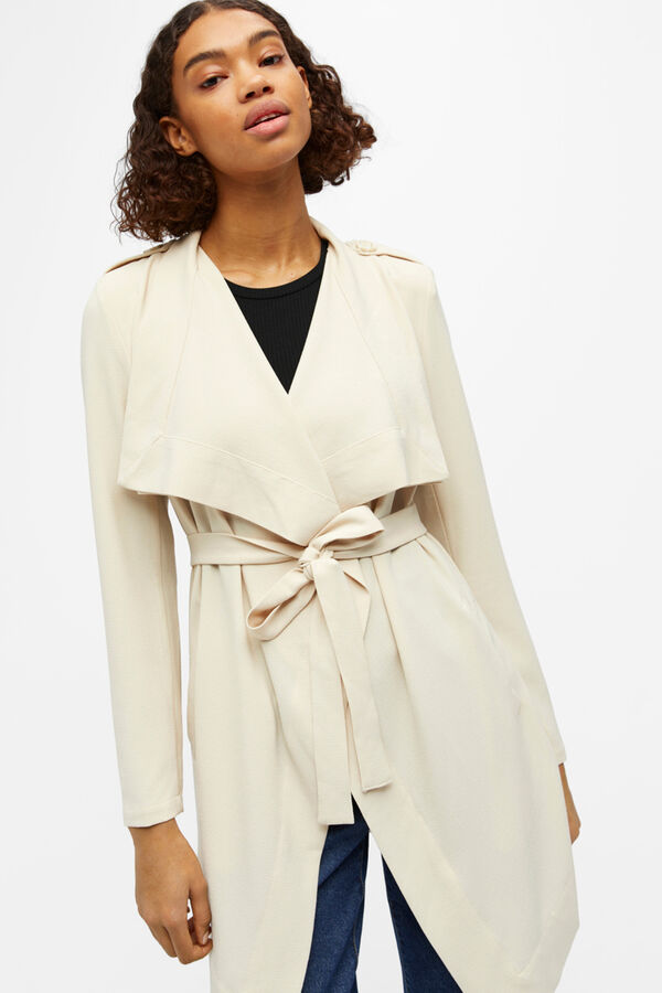 Object Chaqueta con cintur&oacute;n Beige