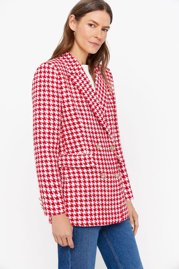 Cortefiel Blazer comprido pied-de-poule Granada