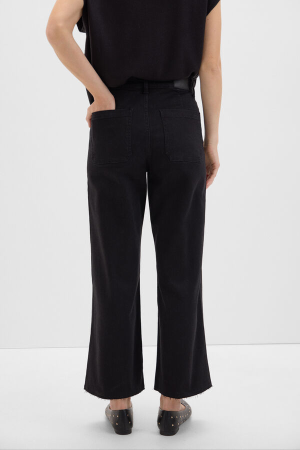 Cortefiel Pantalones Marine Negro