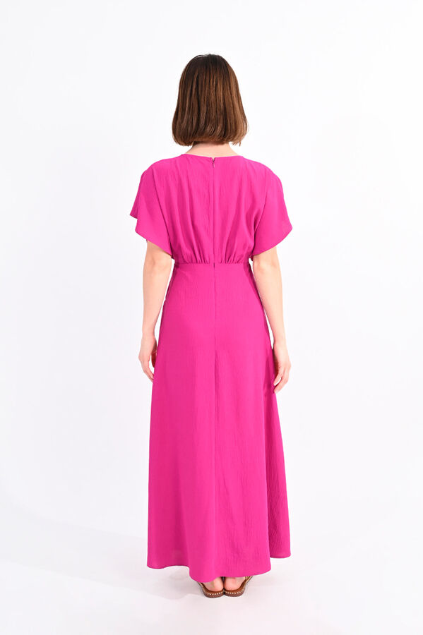 Molly Bracken Vestido comprido de manga curta borboleta Subiu