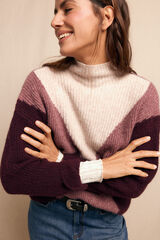 Slowlove Jersey intarsia Morado