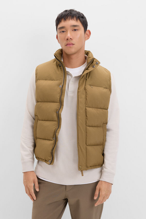 Cortefiel Colete combinado Verde