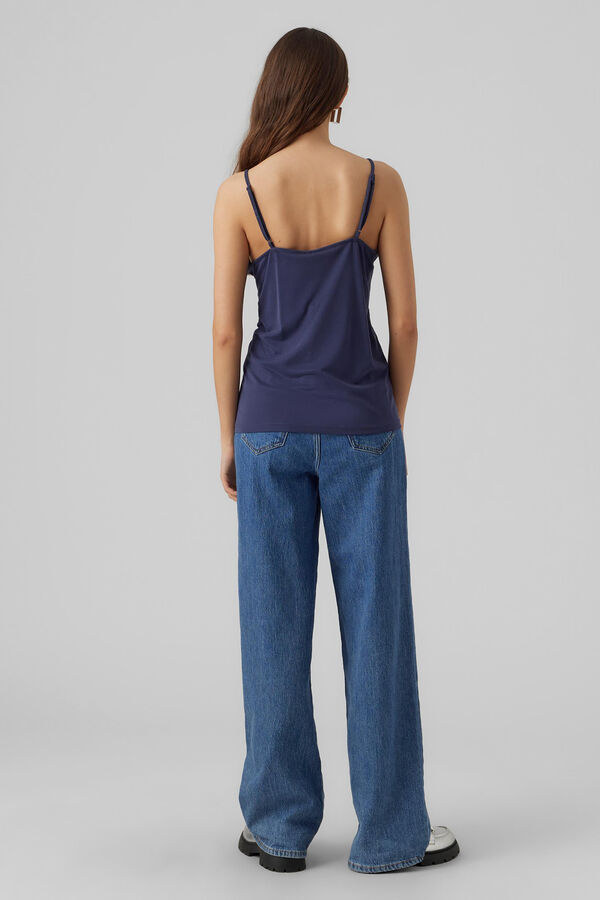 Vero Moda Top singlet de tirantes Azul marino