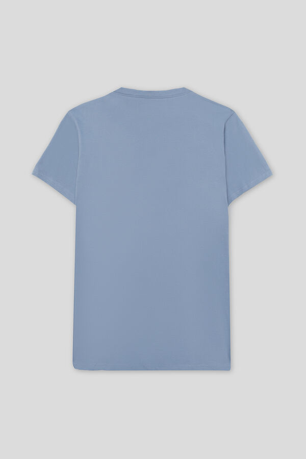 Street Monkey Camiseta manga curta da moda Azul