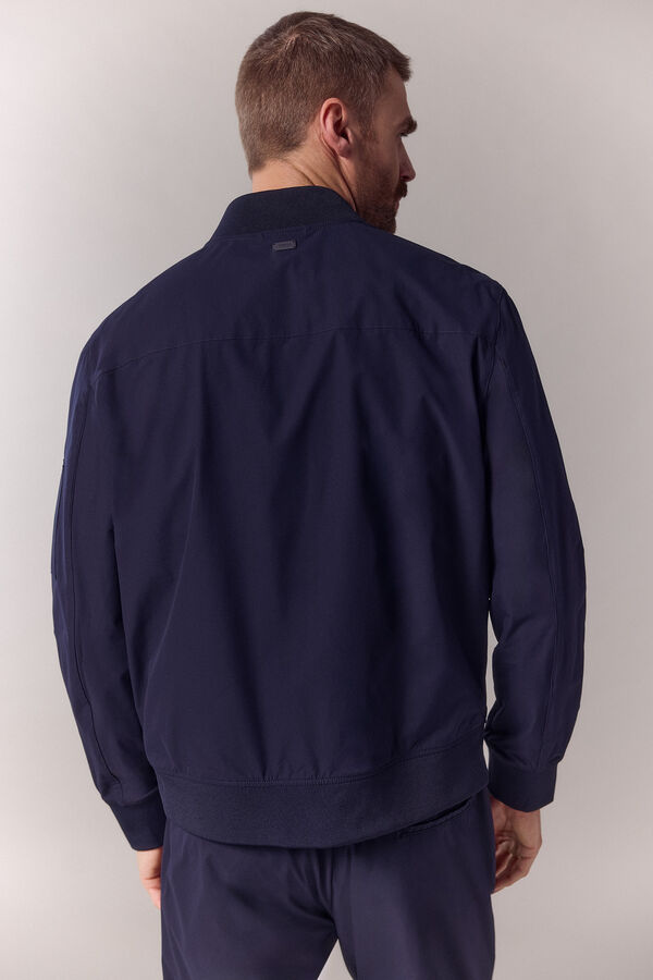 OOTO Cazadora bomber t&eacute;cnica Azul marino