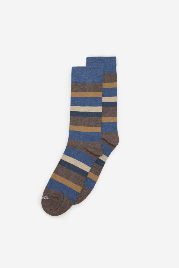 Cortefiel Meia riscas Castanho