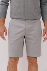 Cortefiel Bermudas chinos estampadas Cinzento