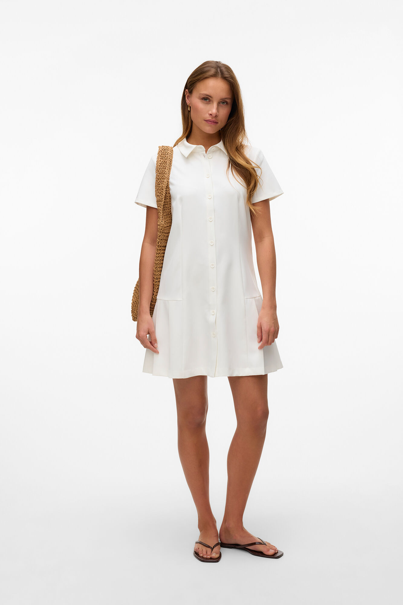 Vero Moda Vestido corto tableado