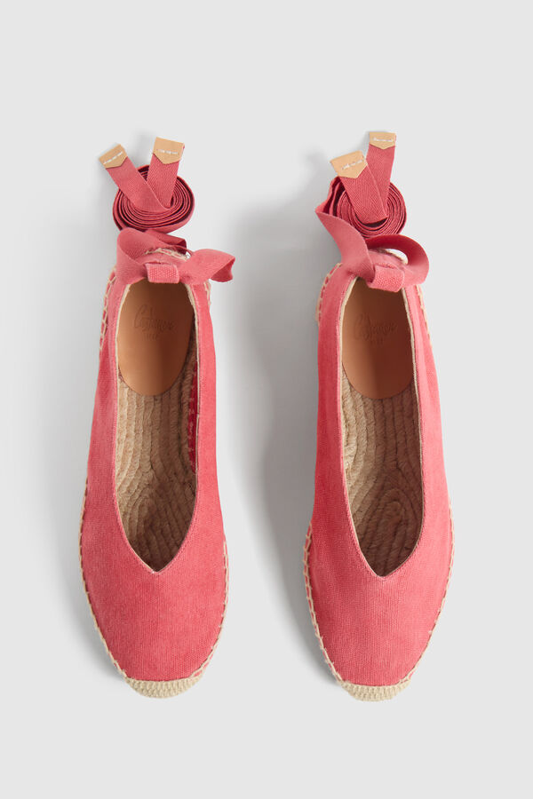 Castañer Sabrina Gea elaborada em lona Cinzento