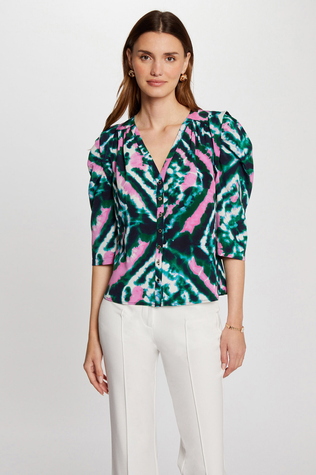 Morgan Camisa manga 3/4 estampada