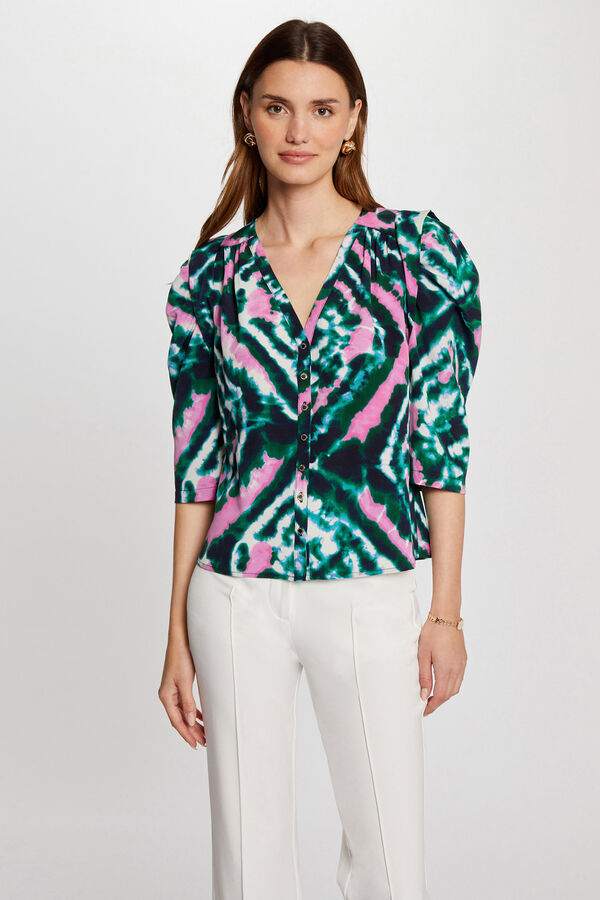 Morgan Camisa manga 3/4 estampada Estampado verde