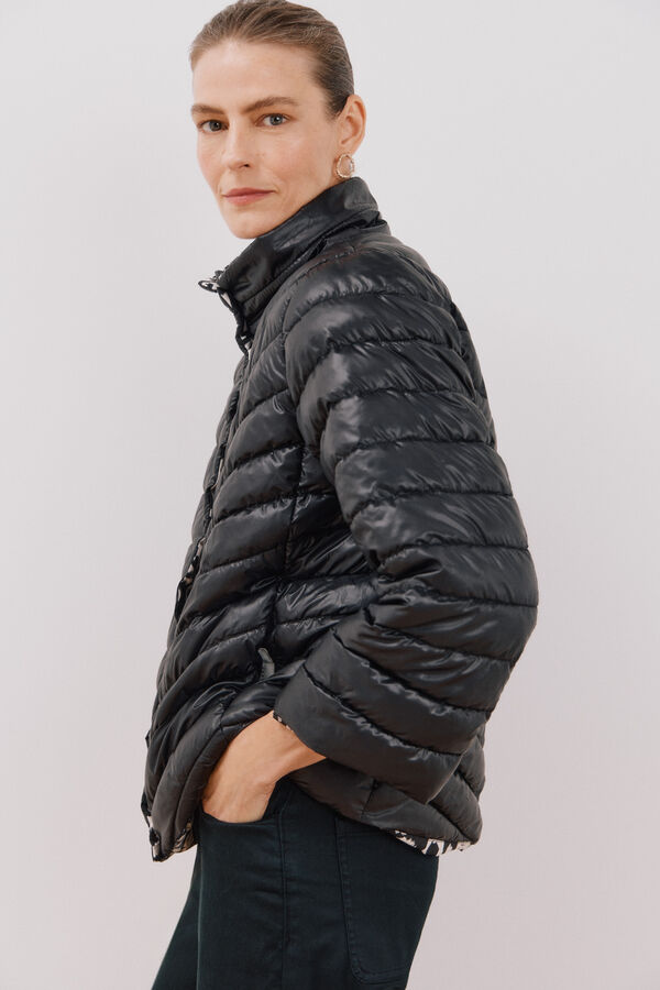 Cortefiel Cazadora acolchada reversible Negro