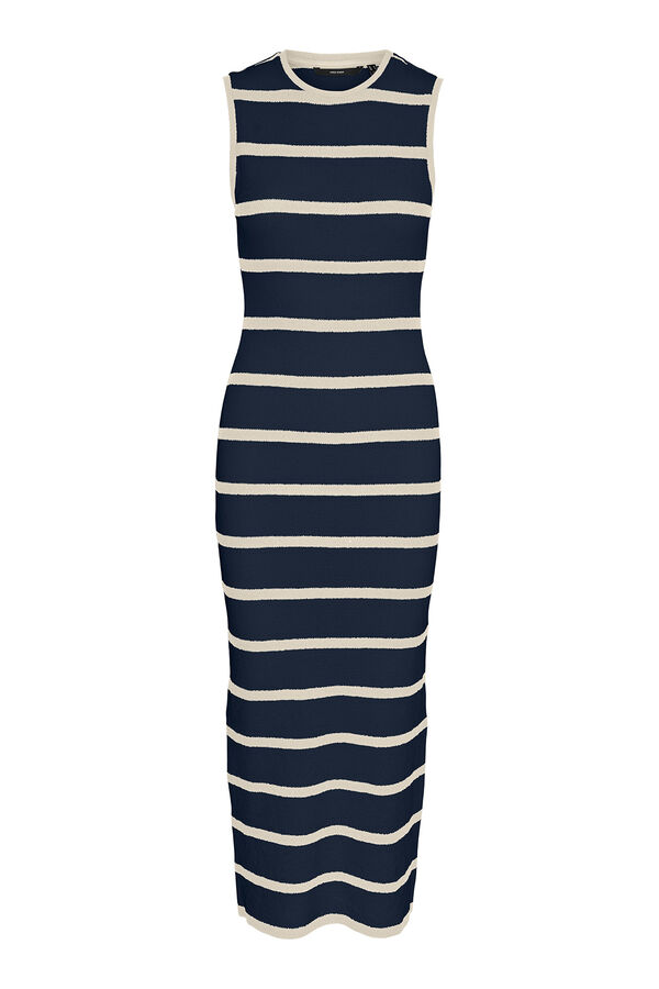 Vero Moda Vestido largo 7/8 sin mangas Azul