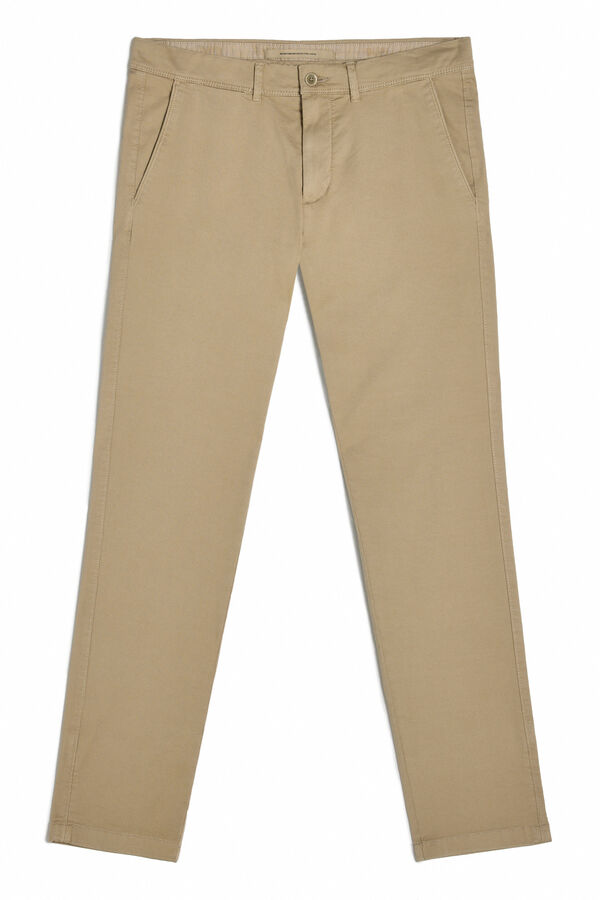 OOTO Pantal&oacute;n chino slim Beige