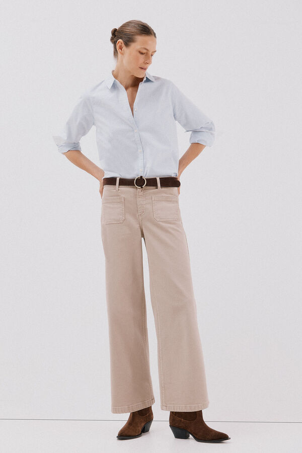 Cortefiel Camisa oxford  Azul