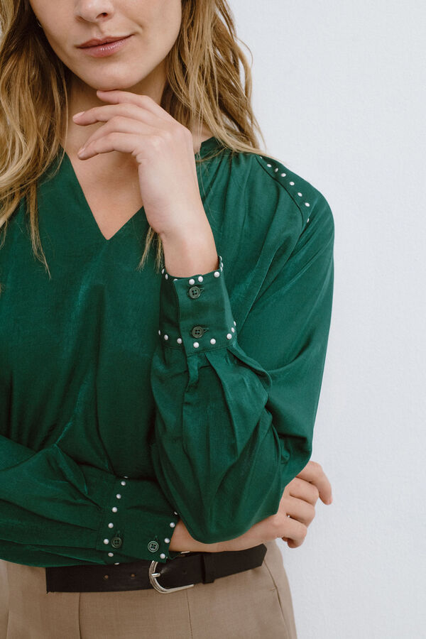 Vila Blusa de manga comprida  Verde