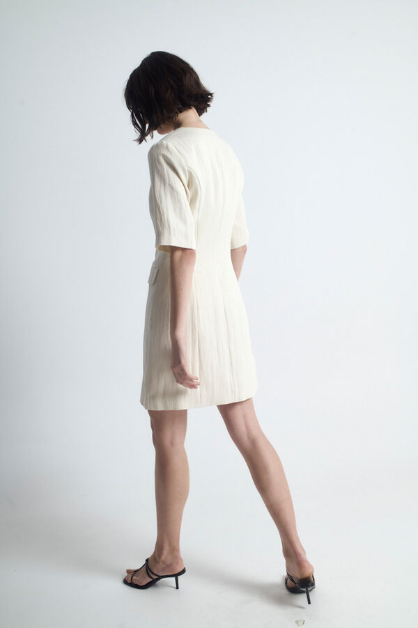 Object Vestido com corte blazer Tostado