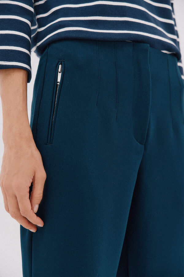 Cortefiel Cal&ccedil;as com z&iacute;per Azul