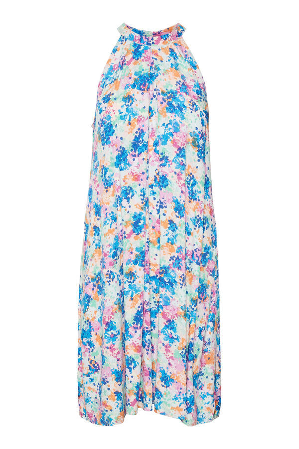 Vero Moda Vestido corto cuello halter Amarillo