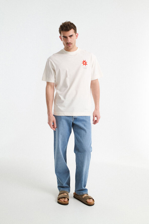 Selected T-shirt de manga curta Branco