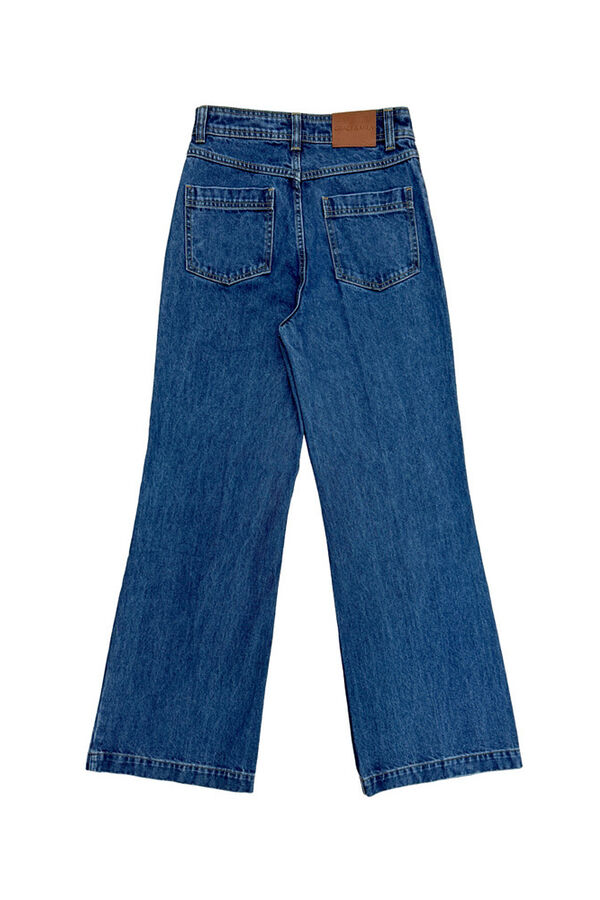 Grace & Mila Cal&ccedil;as denim de cintura alta Azul