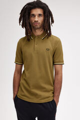 Fred Perry Polo con dos tonos Fred Perry Camel