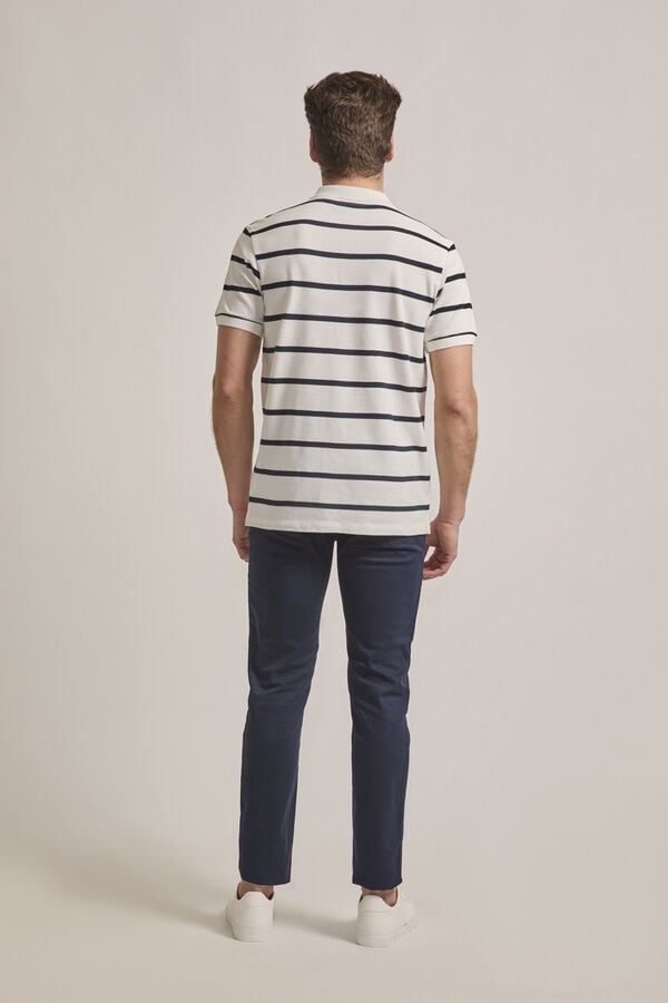 Street Monkey Polo fashion de manga curta  Branco