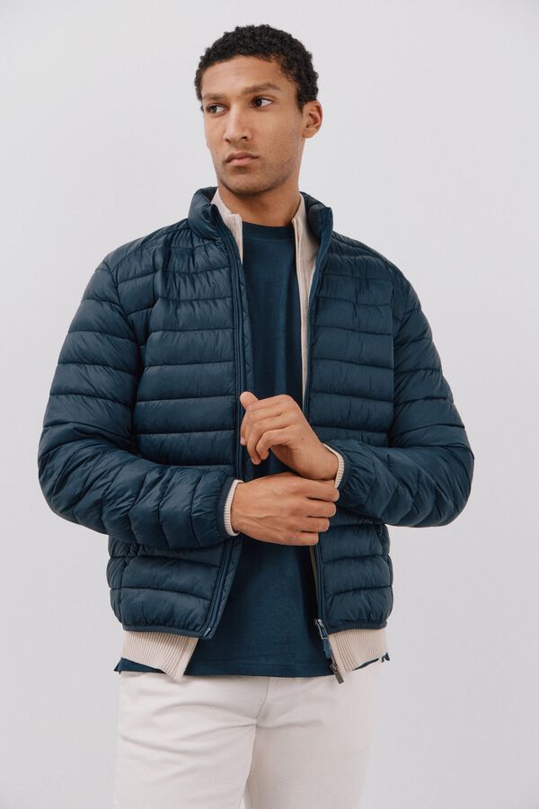 Cortefiel Cazadora ultraligera thermolite Azul marino