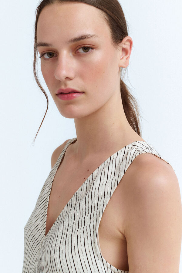 Vila Vestido largo de viscosa Gris