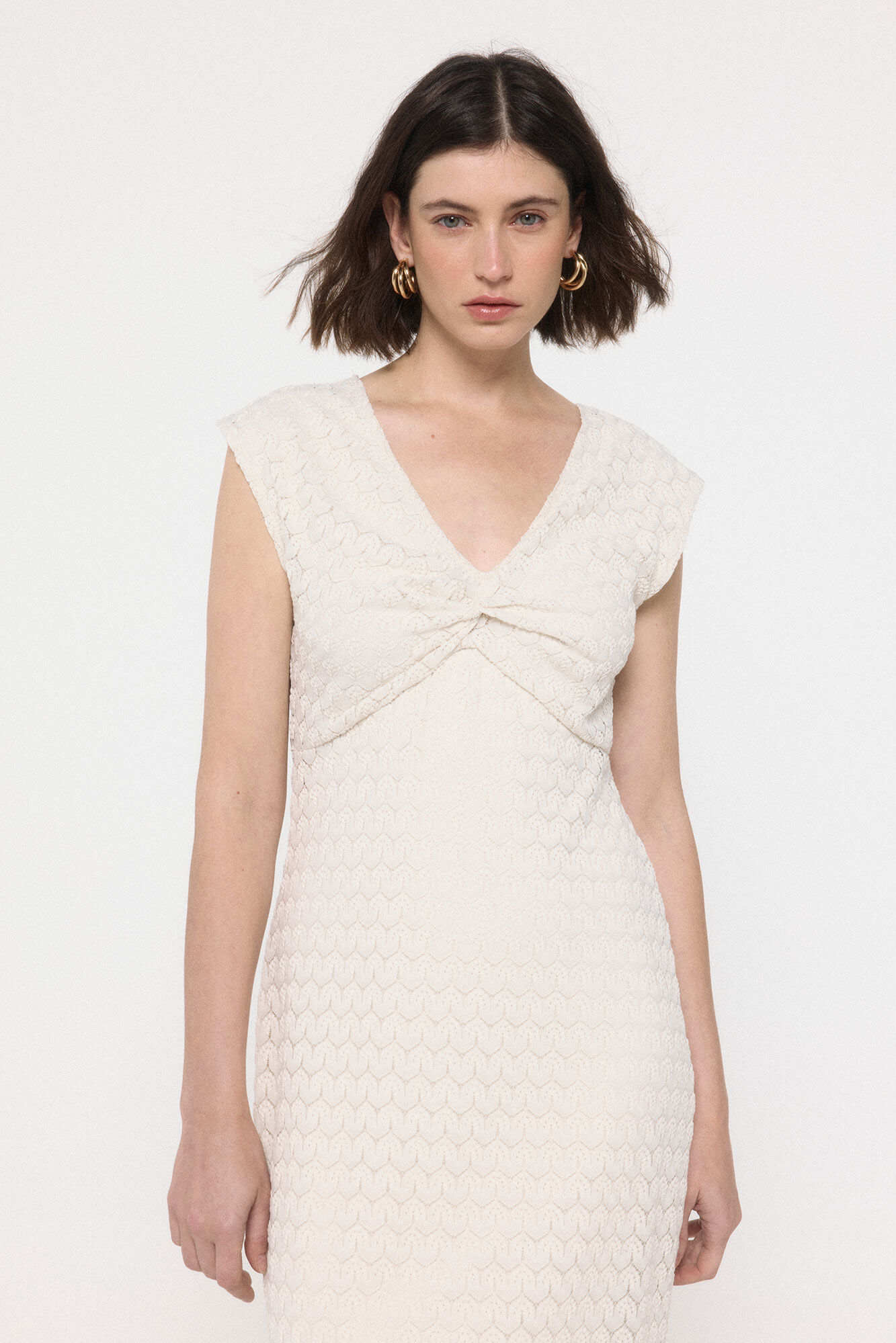 Vero Moda Vestido midi calado