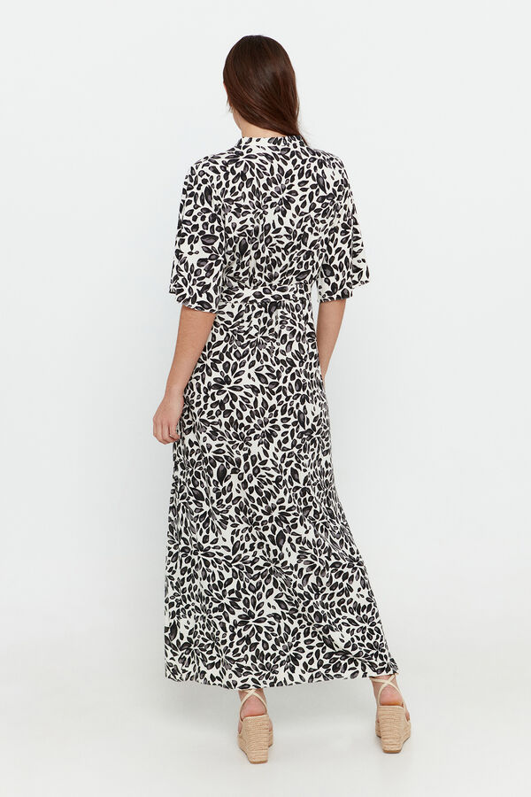 Vero Moda Vestido midi camisero Gris